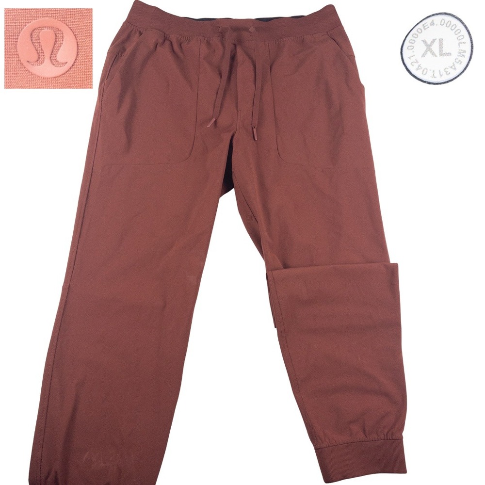 Lululemon ABC Jogger Warpstreme XLT Tall Mens Joggers Sweatpants Red Orange Rust